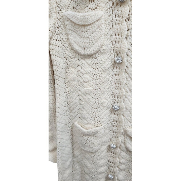 Tracy Reese for Anthropologie Crochet Occasion Cardigan Size M - Picture 5 of 10